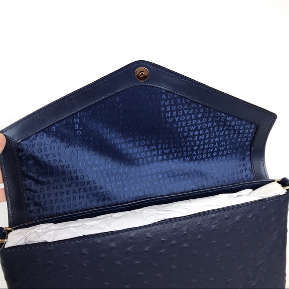 Kate Spade A La Vita Ostrich Leena Shoulder Bag - Picture 5 of 8